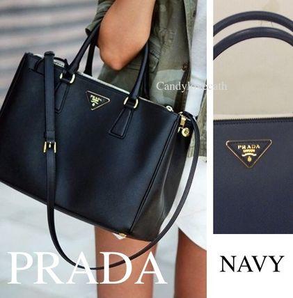 16SS新作★PRADA ハンドバッグ 1BA274_NZV_F0016 ネイビー